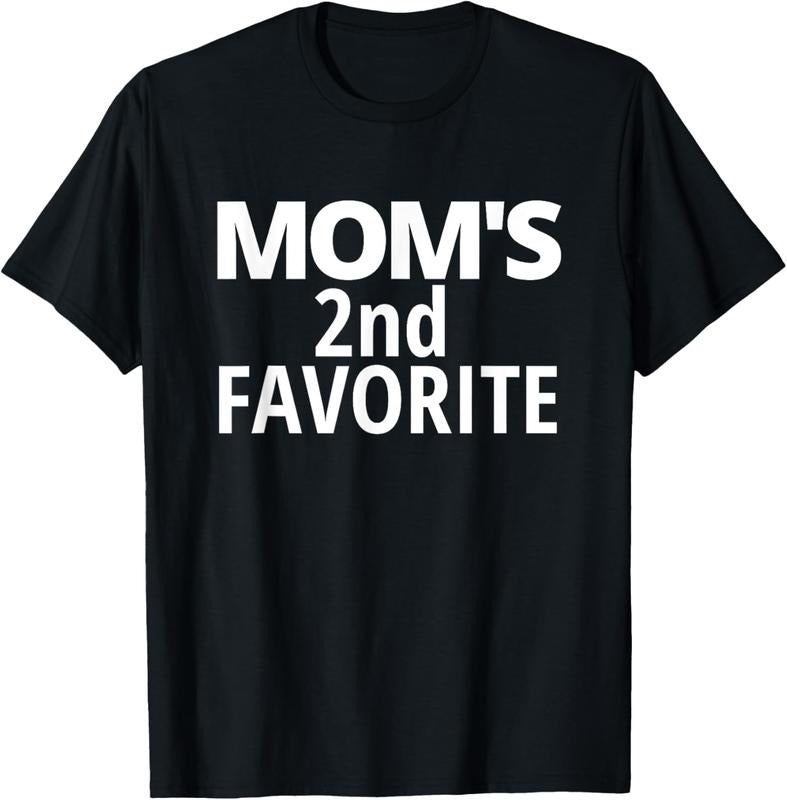 100% Cotton Mom's 2nd Favorite | Mom's Second Favorite T-Shirt Hoodie Sweatshirt | PrintMintTees.com