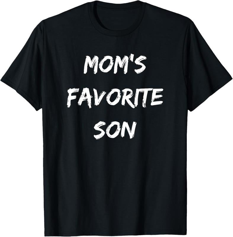 100% Cotton Mom's Favorite Son Funny Sibling T-Shirt Hoodie, Sweatshirt | PrintMintTees.com