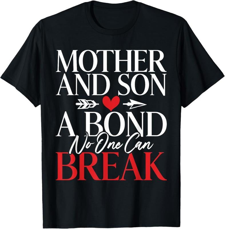 100% Cotton Mother and Son a Bond no one can break Son T-Shirt Hoodie Sweatshirt | PrintMintTees.com