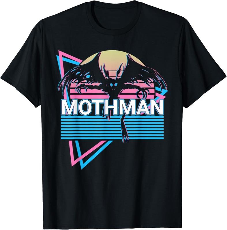 100% Cotton Mothman Cryptozoology Retro Cryptid T-Shirt Hoodie Sweatshirt | PrintMintTees.com