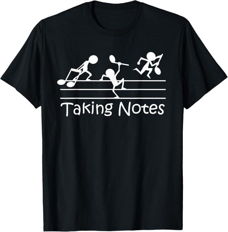 100% Cotton Musical Taking Notes Music Lovers Vintage Teachers Funny T-Shirt Hoodie Sweatshirt | PrintMintTees.com