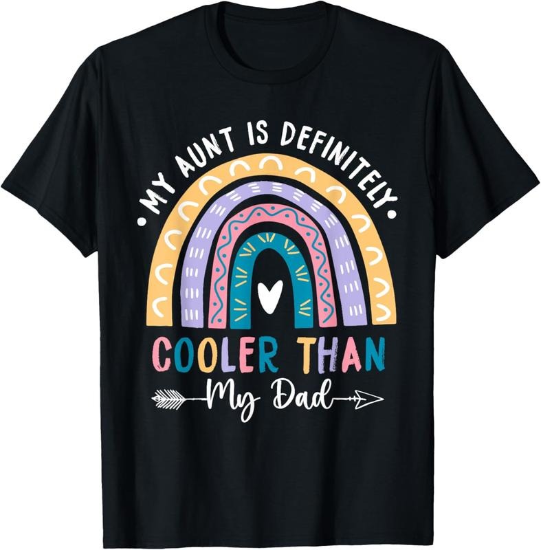 100% Cotton My Aunt Is Definitely Cooler Than My Dad Auntie Niece Nephew T-Shirt Hoodie, Sweatshirt | PrintMintTees.com