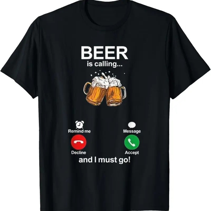 100% Cotton My Beer is calling T-Shirt Hoodie, Sweatshirt | PrintMintTees.com