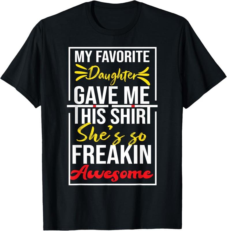 100% Cotton My Favorite Daughter Bought Me This Shirt Funny Daughter T-Shirt Hoodie, Sweatshirt | PrintMintTees.com