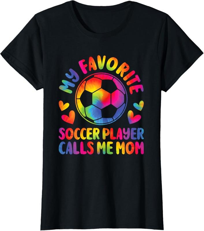 100% Cotton My Favorite Soccer Player Calls Me Mom Cute Soccer Mom T-Shirt Hoodie Sweatshirt | PrintMintTees.com