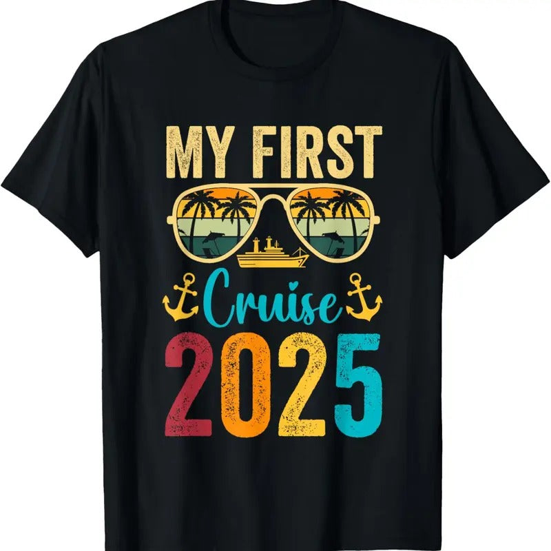 100% Cotton My First 2025 Cruise Trip Vacation Matching Family Ship T-Shirts, Hoodie, Sweatshirt