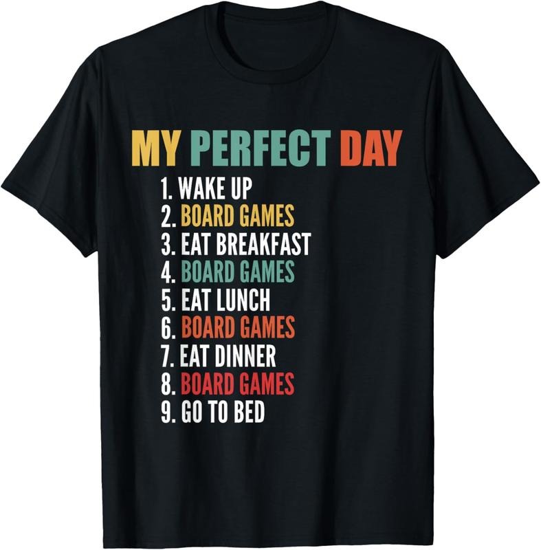 100% Cotton My Perfect Day Funny Board Games T-Shirt Hoodie, Sweatshirt | PrintMintTees.com