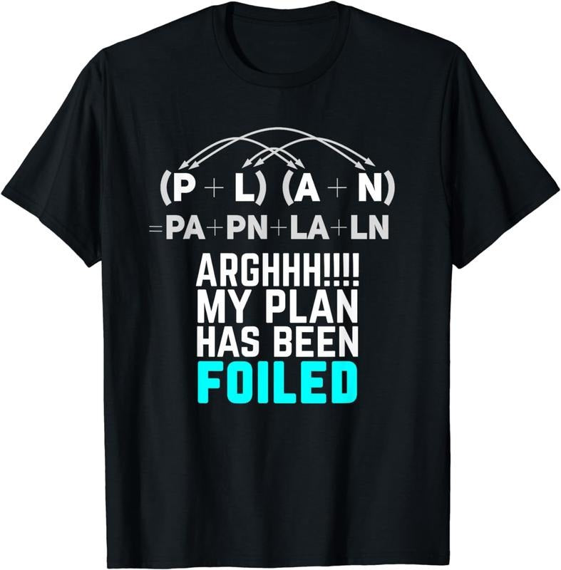 [100% Cotton]My Plan Has Been Foiled Funny Math Teacher Pun T-Shirt Hoodie, Sweatshirt | PrintMintTees.com