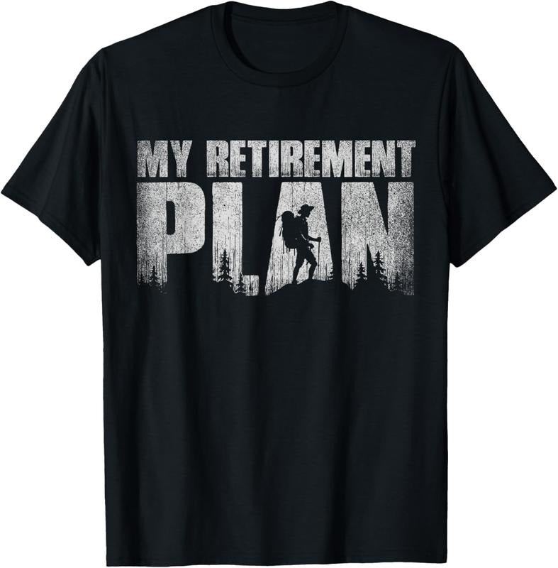 100% Cotton My Retirement Plan Is Hiking Funny Hiker Retired Vintage T-Shirt Hoodie, Sweatshirt | PrintMintTees.com
