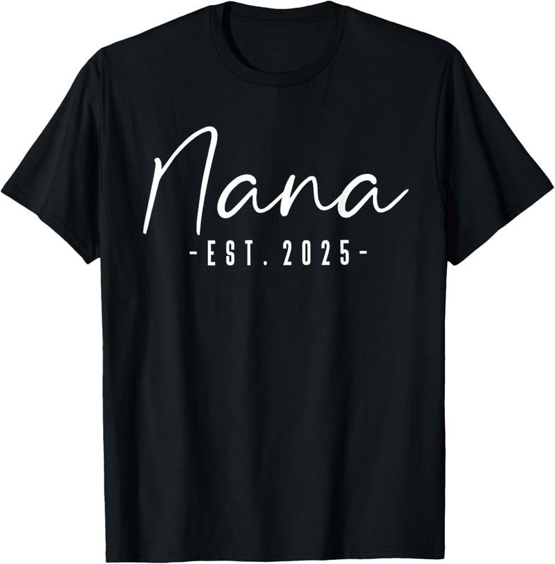 100% Cotton Nana Est 2025 Nana Be New Nana 2025 Pregnancy T-Shirts, Hoodie, Sweatshirt