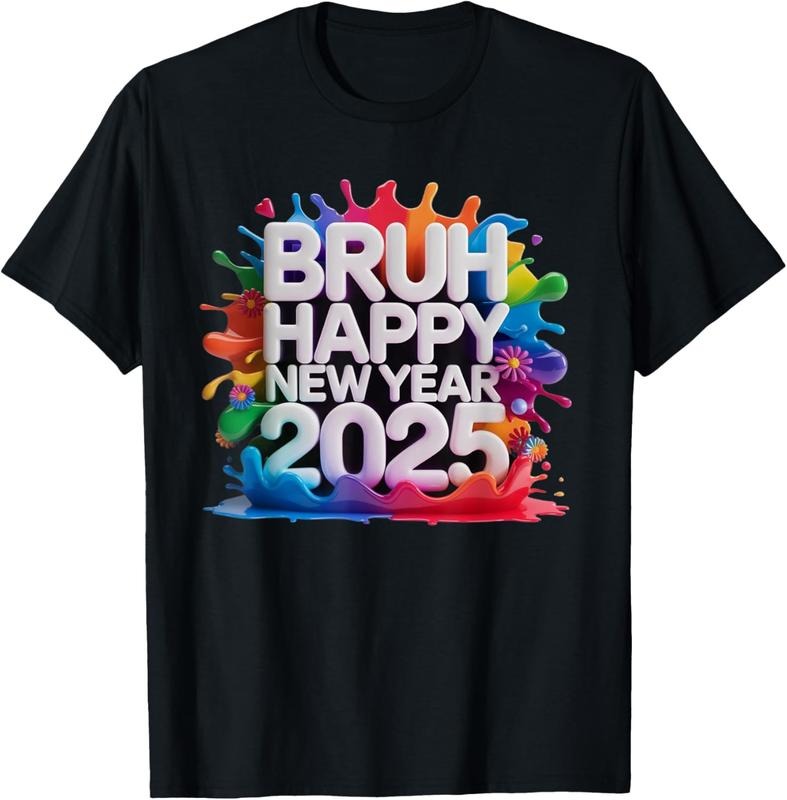 100% Cotton New Years Eve Party Family Matching 2025 Happy New Year 2025 T-Shirt Hoodie Sweatshirt | PrintMintTees.com