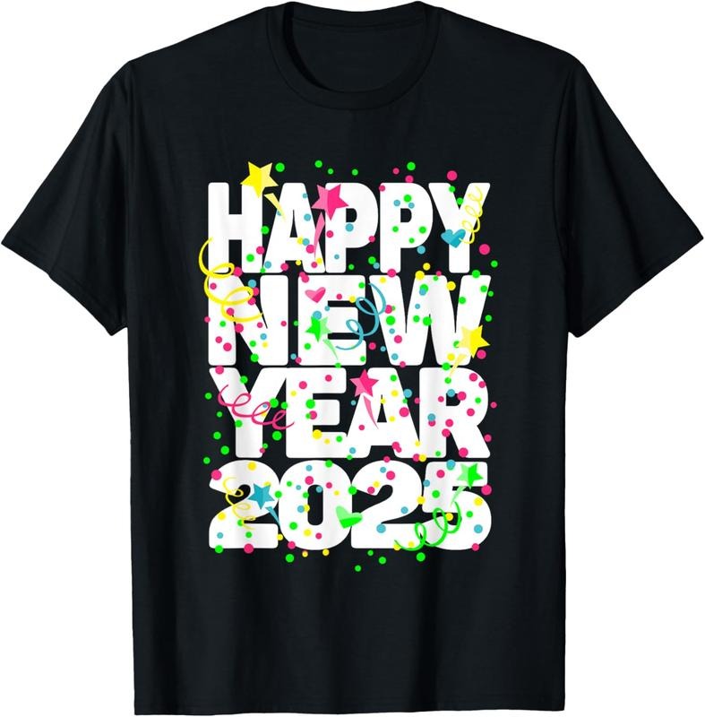 100% Cotton New Years Eve Party Supplies NYE 2025 Happy New Year T-Shirts, Hoodie, Sweatshirt