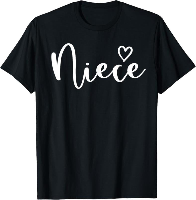 100% Cotton Niece Gifts For Women Heart Mother's Day Niece T-Shirt Hoodie, Sweatshirt | PrintMintTees.com
