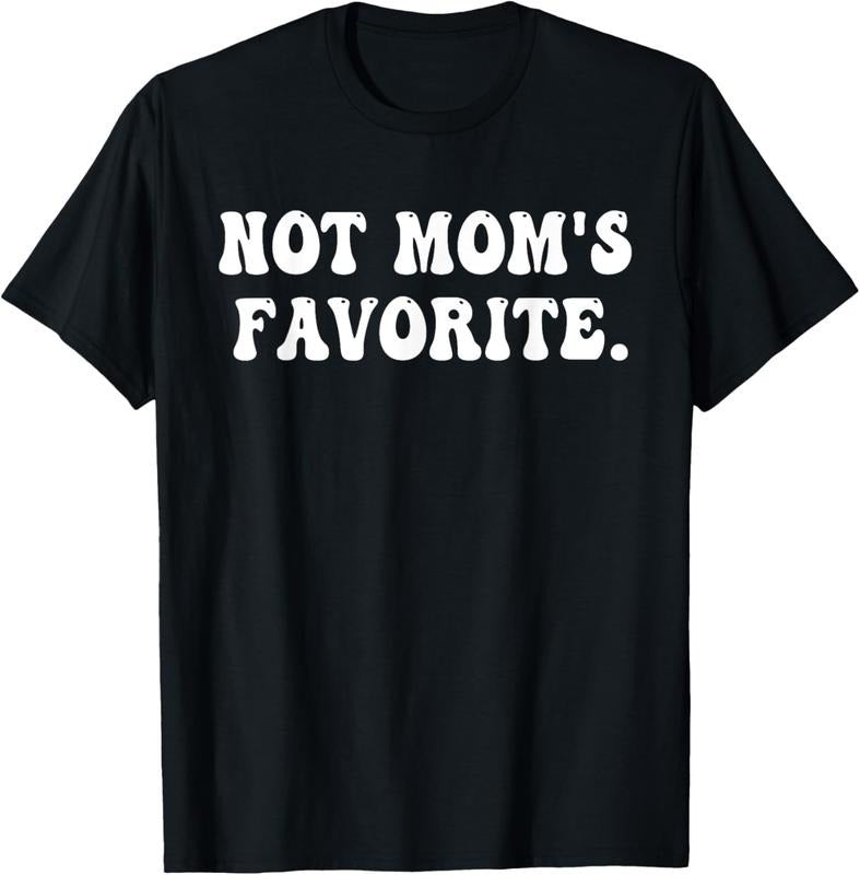 100% Cotton Not Mom'S Favorite Funny Daughter Favorite Retro Groovy T-Shirts, Hoodie, Sweatshirt