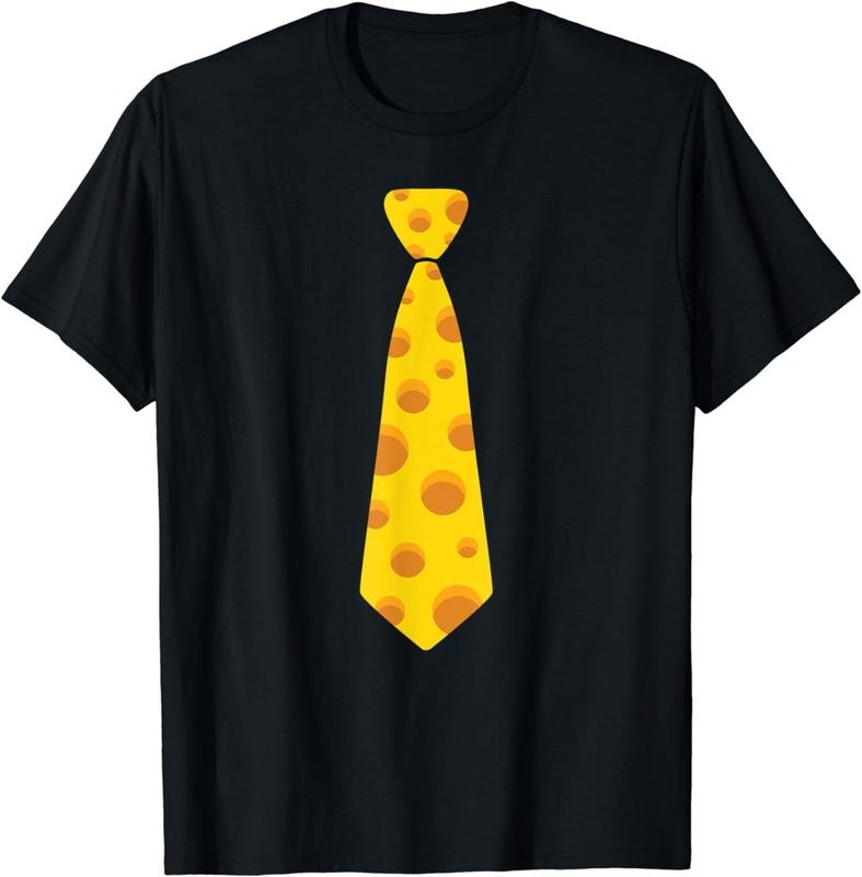 [100% Cotton]Novelty Cheese Necktie Gift for Cheese Lovers T-Shirt Hoodie Sweatshirt | PrintMintTees.com