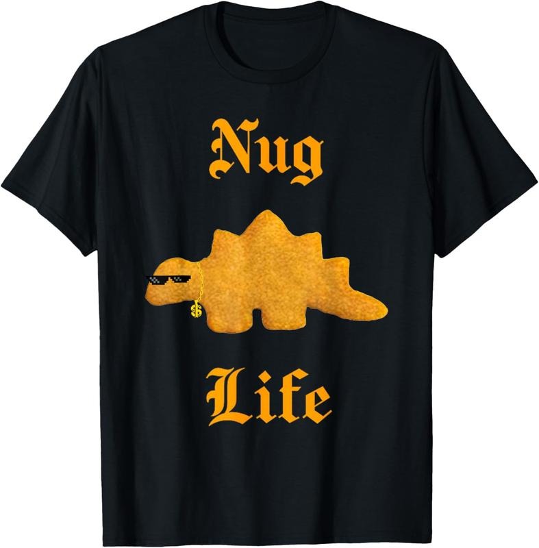 100% Cotton Nug Life Dino Nuggs Dino Chicken Nuggets Dinosaur Nugget T-Shirts, Hoodie, Sweatshirt