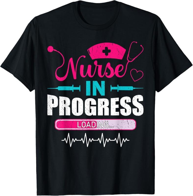 100% Cotton Nurse Progress Nurse Funny Nursing School T-Shirts, Hoodie, Sweatshirt