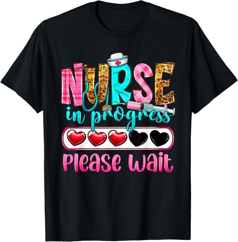 100% Cotton Nurse In Progress Please Wait Nursing School Future Nurses T-Shirt Hoodie, Sweatshirt | PrintMintTees.com