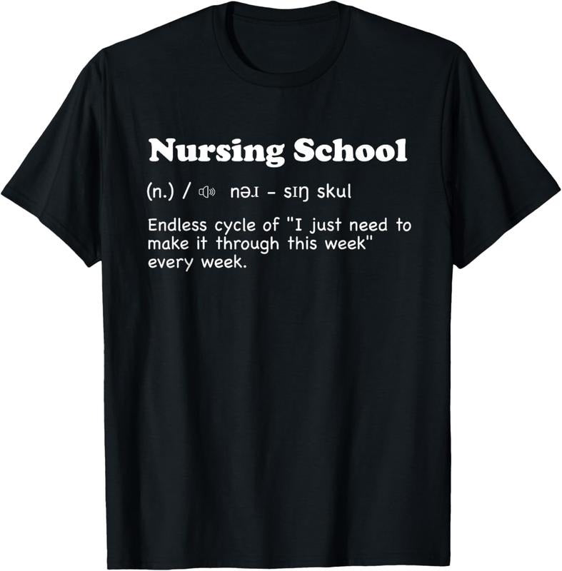100% Cotton Nursing school - fun definition, funny future nurse gift T-Shirt Hoodie, Sweatshirt | PrintMintTees.com