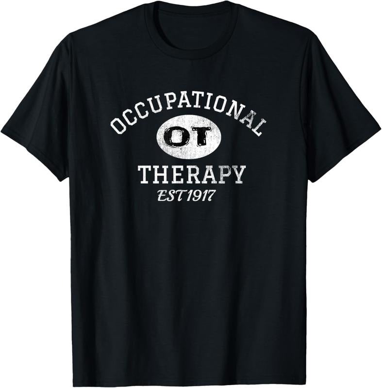 100% Cotton Occupational Therapy Vintage Stressed T-Shirt Hoodie, Sweatshirt | PrintMintTees.com