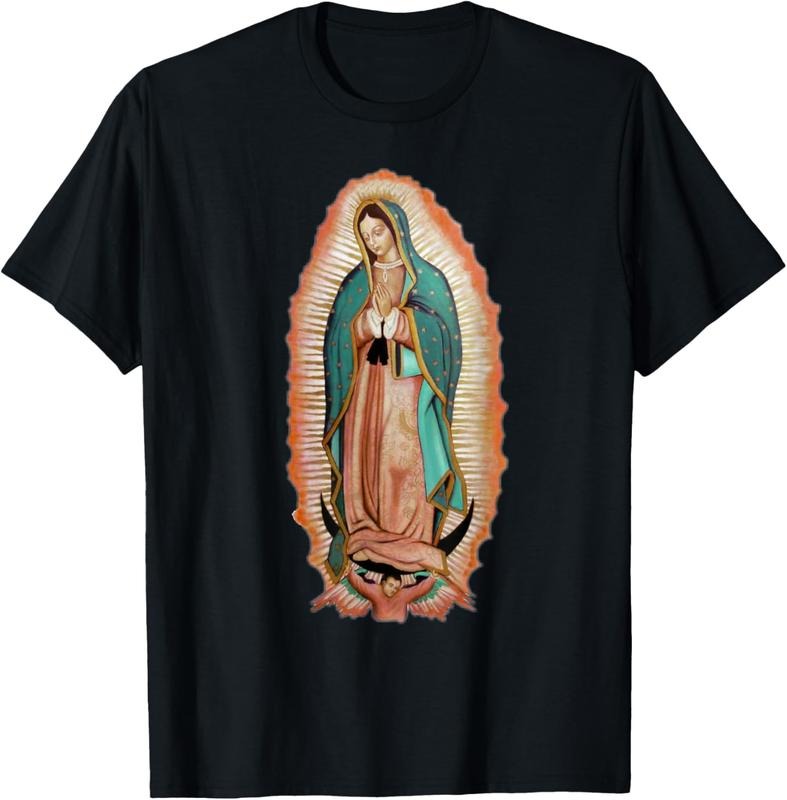 100% Cotton Our lady at Guadalupe T-Shirt Hoodie Sweatshirt | PrintMintTees.com