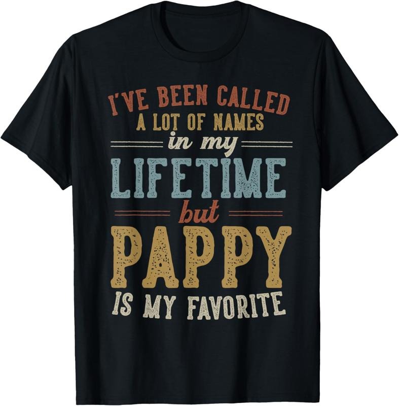 100% Cotton Pappy Is My Favorite Name - Father's Day Pappy T-Shirt Hoodie Sweatshirt | PrintMintTees.com