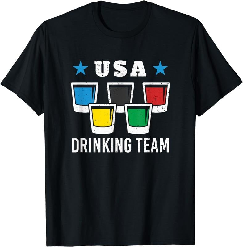 [100% Cotton]Patriot Olympic USA Drinking Team Beer T-Shirt Hoodie Sweatshirt | PrintMintTees.com