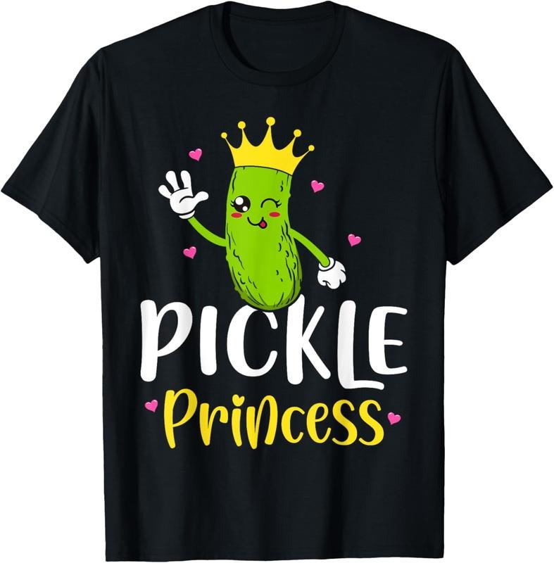 100% Cotton Pickle Princess Funny Pickle Cucumber Girl T-Shirt Hoodie Sweatshirt | PrintMintTees.com