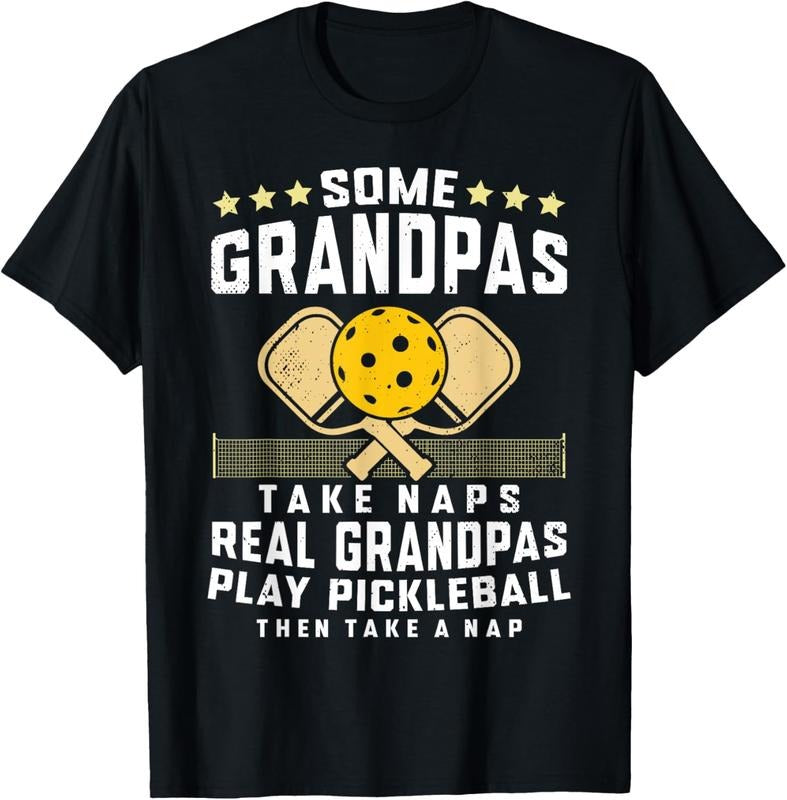 100% Cotton Pickleball Grandpa Funny Pickleball Player T-Shirts, Hoodie, Sweatshirt