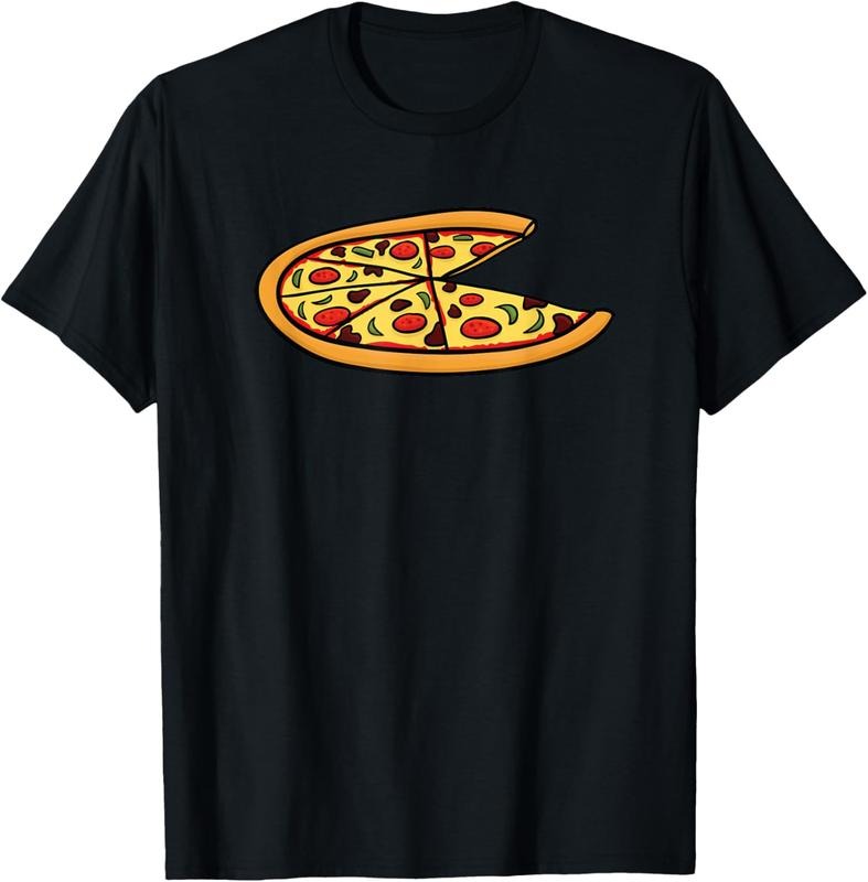 100% Cotton Pizza Slice Missing Funny Pizza Lover Foodie Apparel T-Shirt Hoodie Sweatshirt | PrintMintTees.com