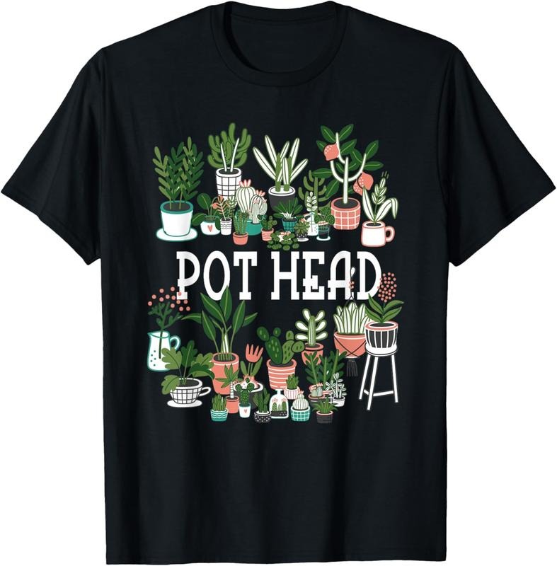 100% Cotton Plant Lover and Gardener: Pot Head Succulent Short Sleeve T-Shirt Hoodie, Sweatshirt | PrintMintTees.com