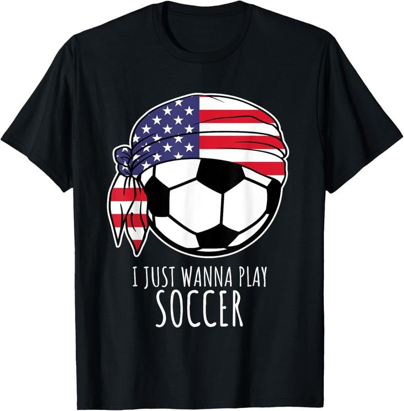 100% Cotton Players I Just Wanna Play Soccer T-Shirt Hoodie Sweatshirt | PrintMintTees.com