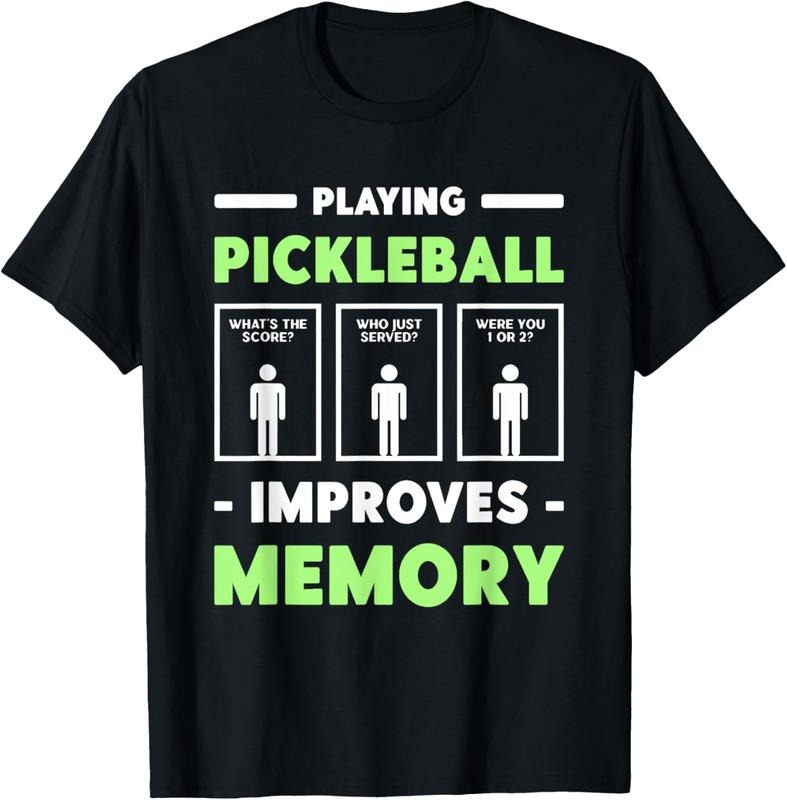 100% Cotton Playing Pickleball Improves Memory Dink Player Short Sleeve T-Shirt Hoodie Sweatshirt | PrintMintTees.com