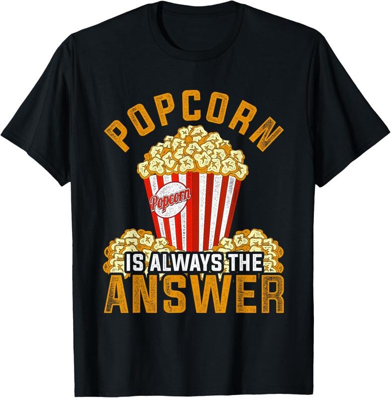 100% Cotton Popcorn Lover Funny Movies Snack Gift Popcorn T-Shirt Hoodie, Sweatshirt | PrintMintTees.com