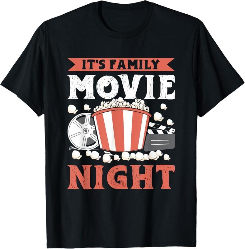 100% Cotton Popcorn Matching Clothes Family 'S Family Movie Night T-Shirts, Hoodie, Sweatshirt