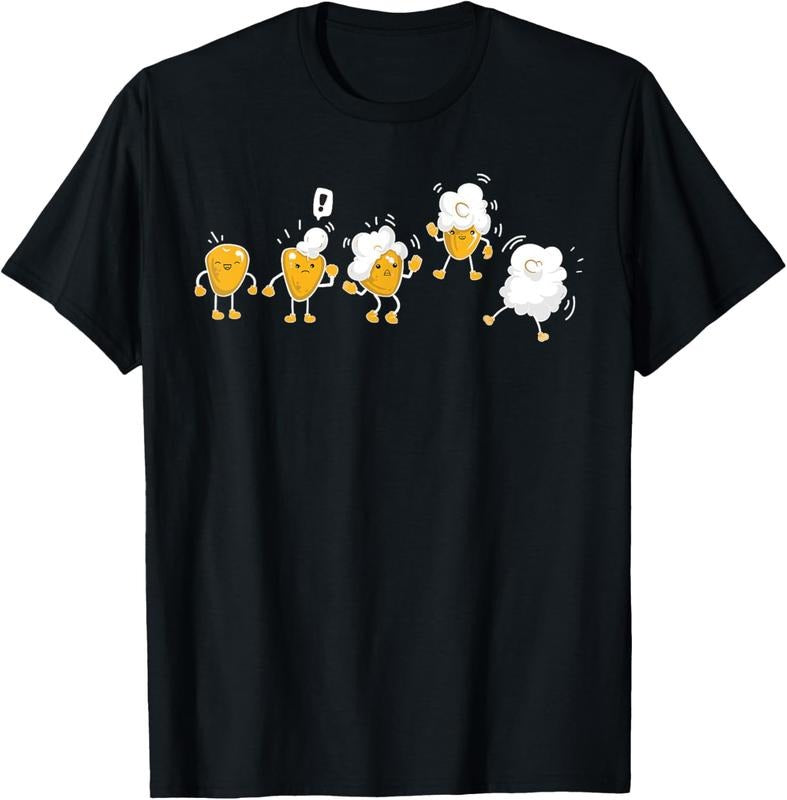100% Cotton Popcorn Movies Snack Cinema TV Shows - Funny Popcorn T-Shirt Hoodie Sweatshirt | PrintMintTees.com