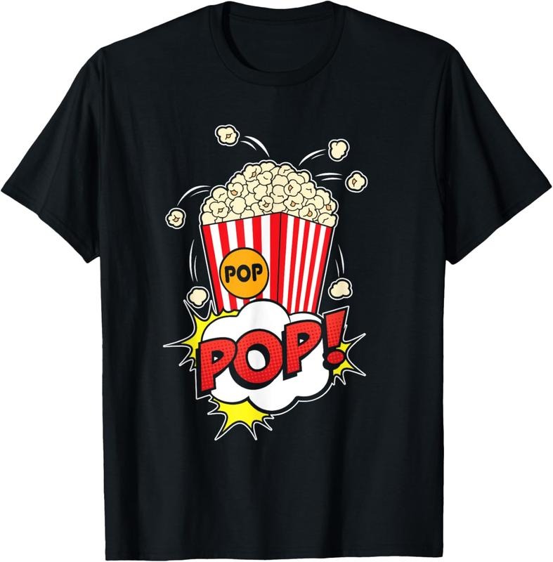 100% Cotton Popcorn Vintage Retro Funny Popcorn Lovers Gift T-Shirt Hoodie Sweatshirt | PrintMintTees.com