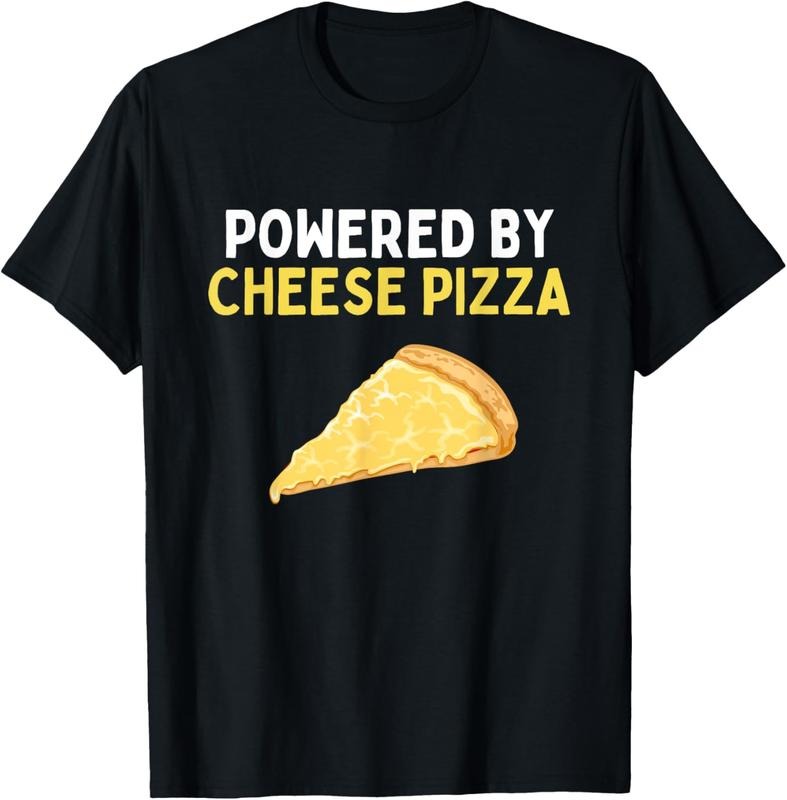 100% Cotton Powered Cheese Pizza Funny Cheese Pizza Lover T-Shirts, Hoodie, Sweatshirt