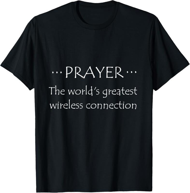 100% Cotton Prayer Greatest Wireless Connection Funny T-shirt Hoodie Sweatshirt | PrintMintTees.com