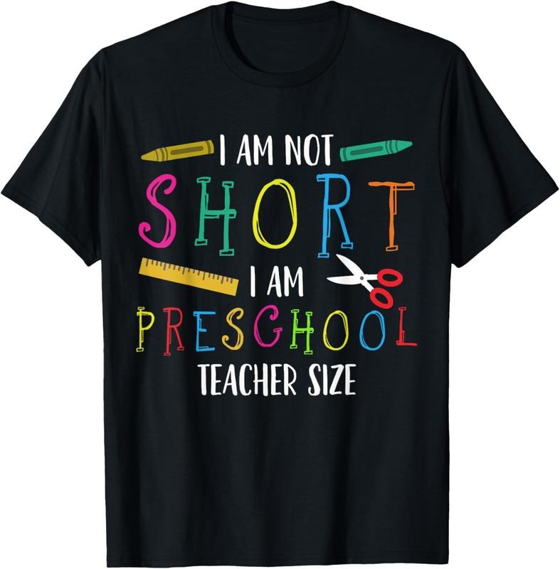 100% Cotton Preschool Teacher Short Pre-K Teacher T-Shirt Hoodie Sweatshirt | PrintMintTees.com