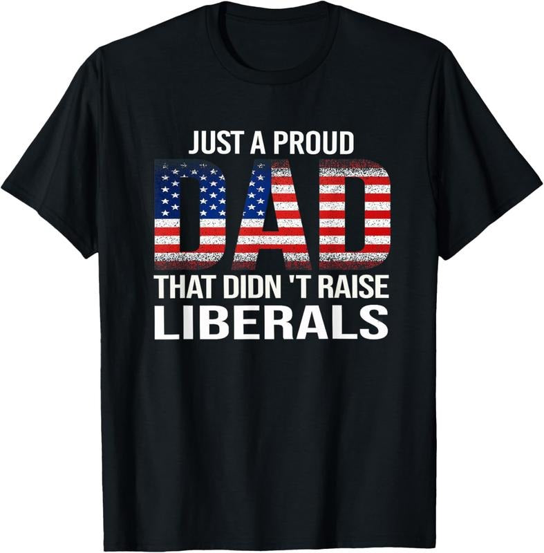 100% Cotton President Just A Proud American Dad Political 2024 Election T-Shirt Hoodie Sweatshirt | PrintMintTees.com