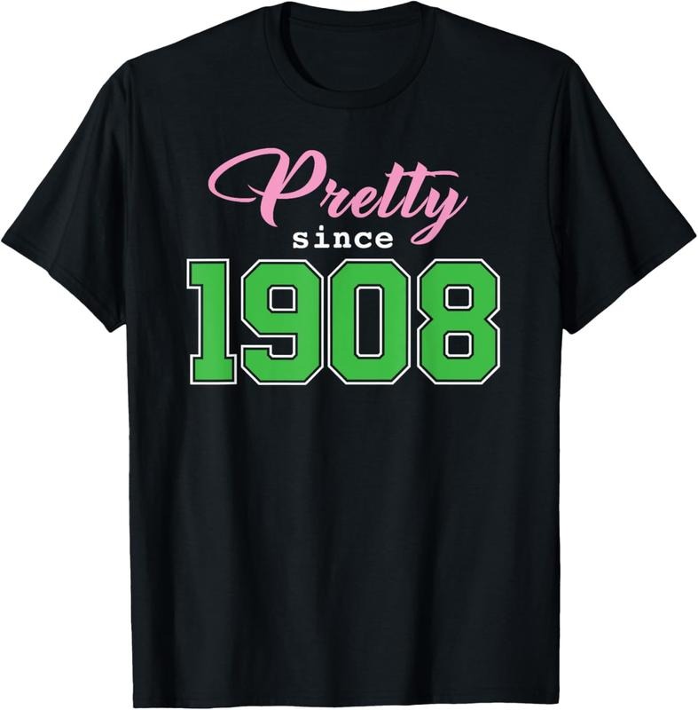 100% Cotton Pretty Since 1908 Sorority T-Shirt Hoodie Sweatshirt | PrintMintTees.com