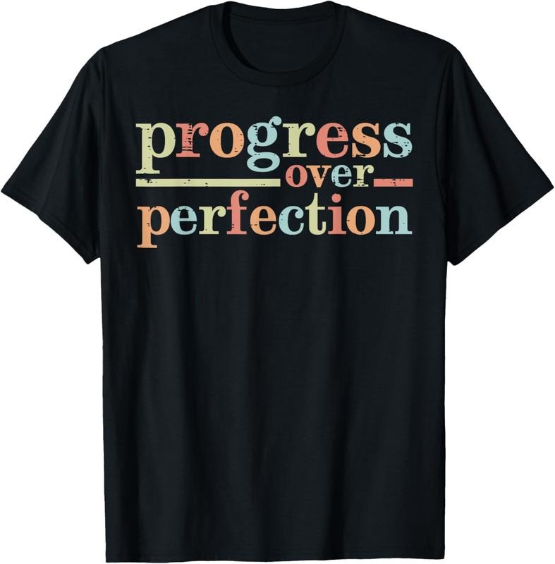 100% Cotton Progress Over Perfection Teacher Inspirational T-Shirts, Hoodie, Sweatshirt