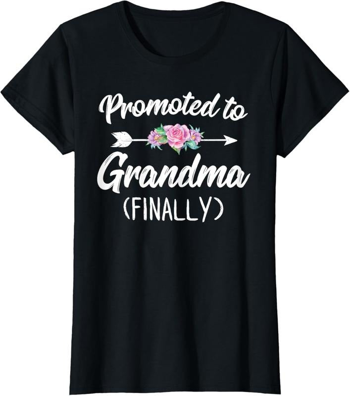 100% Cotton Promoted To Grandma Finally Shirt Soon To Be Grandma T-Shirt Hoodie Sweatshirt | PrintMintTees.com