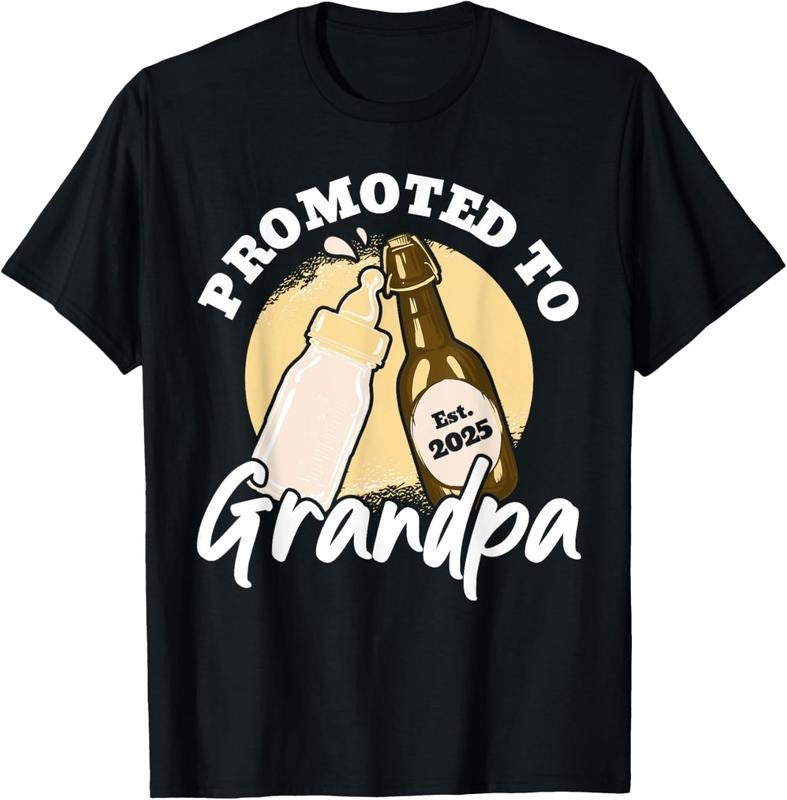 100% Cotton Promoted Grandpa 2025 T-Shirts, Hoodie, Sweatshirt