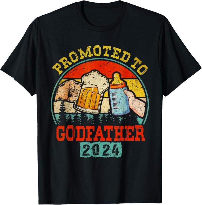 100% Cotton Promoted to Est 2024 First Time Daddy Father's Day T-Shirt Hoodie Sweatshirt | PrintMintTees.com