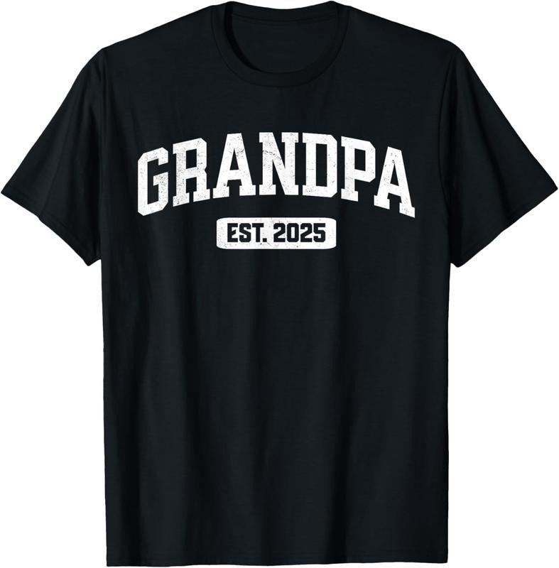 100% Cotton Promoted to Grandpa 2025 Grandfather Pregnancy Announcement T-Shirt Hoodie Sweatshirt | PrintMintTees.com
