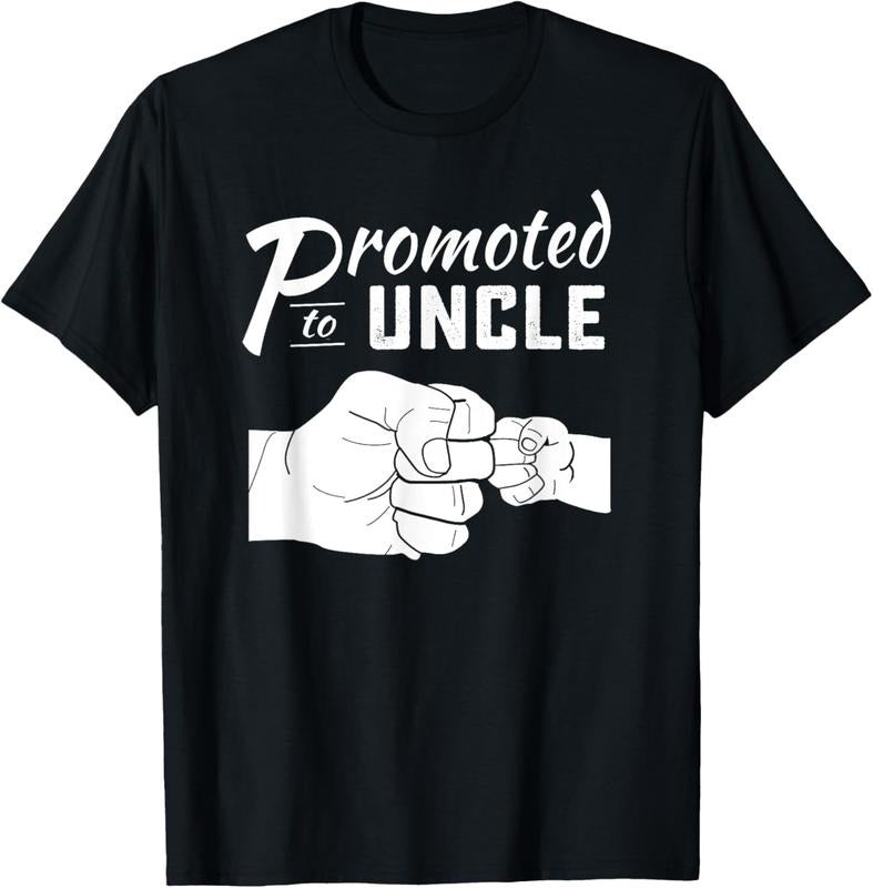 100% Cotton Promoted to Uncle  announcement 2024 T-Shirt Hoodie Sweatshirt | PrintMintTees.com