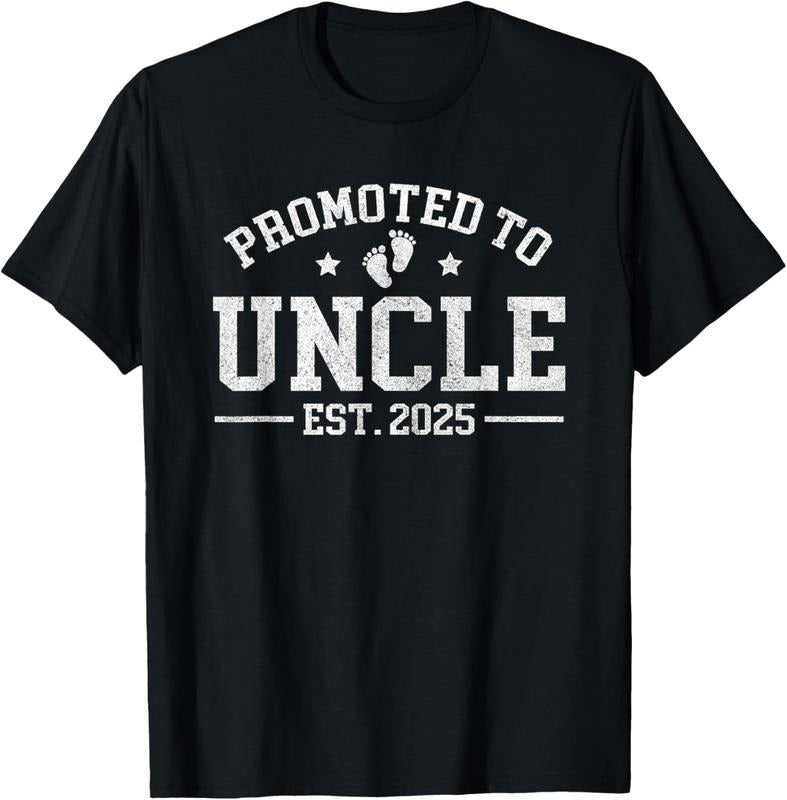 100% Cotton Promoted Uncle Est. 2025 Announcement Uncle T-Shirts, Hoodie, Sweatshirt