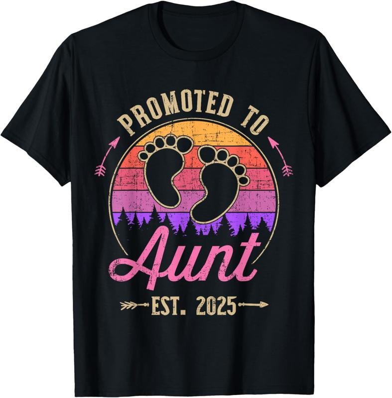 100% Cotton Promoted Aunt 2025 Vintage Shirt Hoodie Sweatshirt